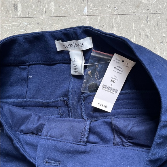 White House Black Market Blue Boot Cut Pants- size 2 - Picture 2 of 4